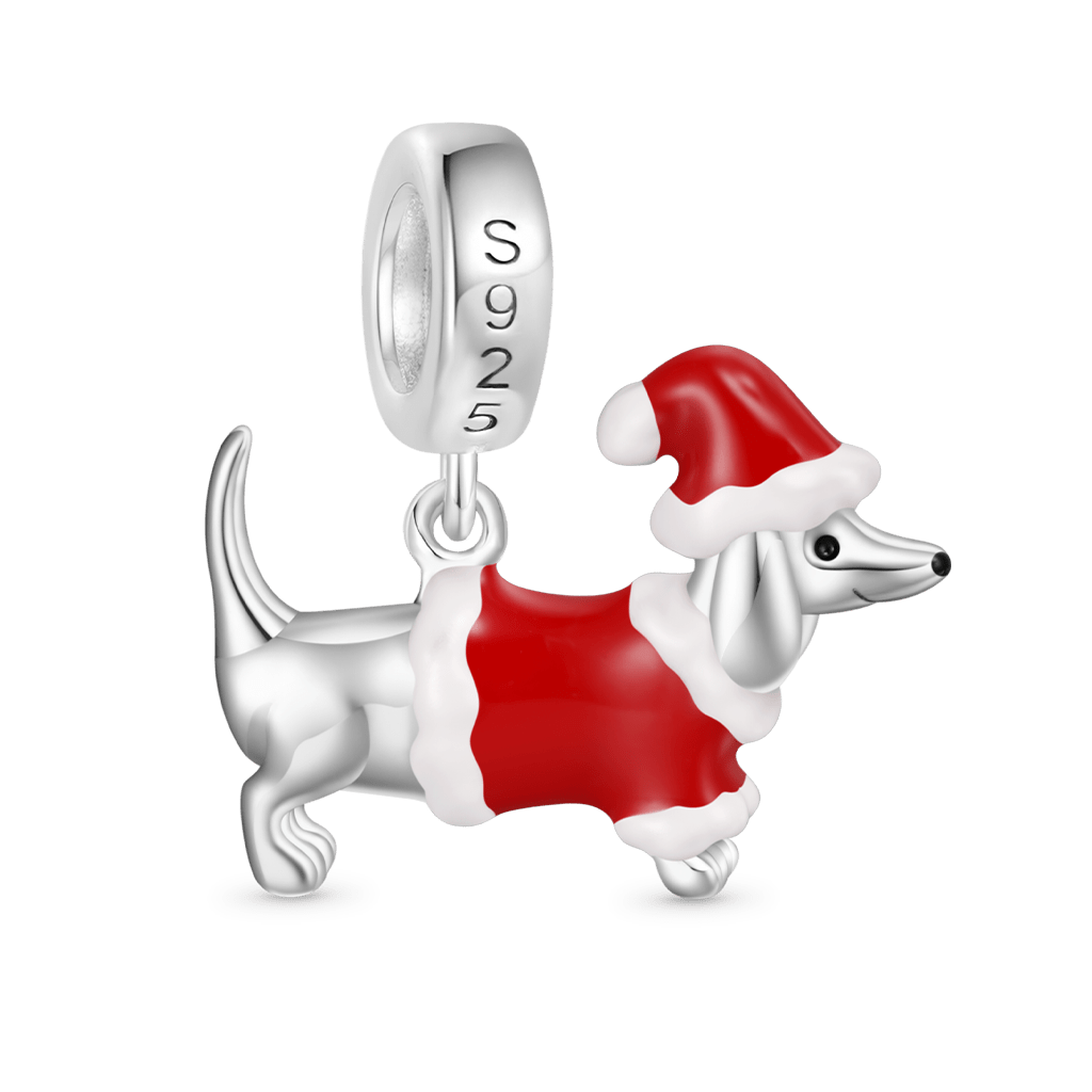 Gnoce Dachshund Dog Christmas Decor Pendant Dangle Charm_2