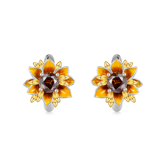 Gnoce Sunflower Hoop Earrings_1