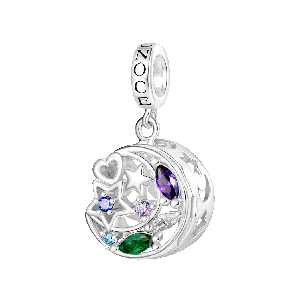 Gnoce Wireless LED Glow Star Moon Pendant Dangle Charm_1