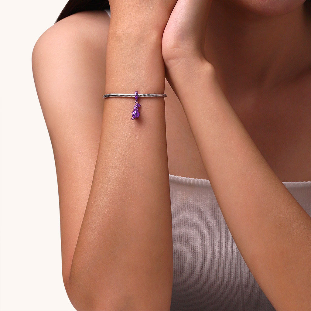 Gnoce Purple Candy Tiger Zodiac Pendant Dangle Charm_4