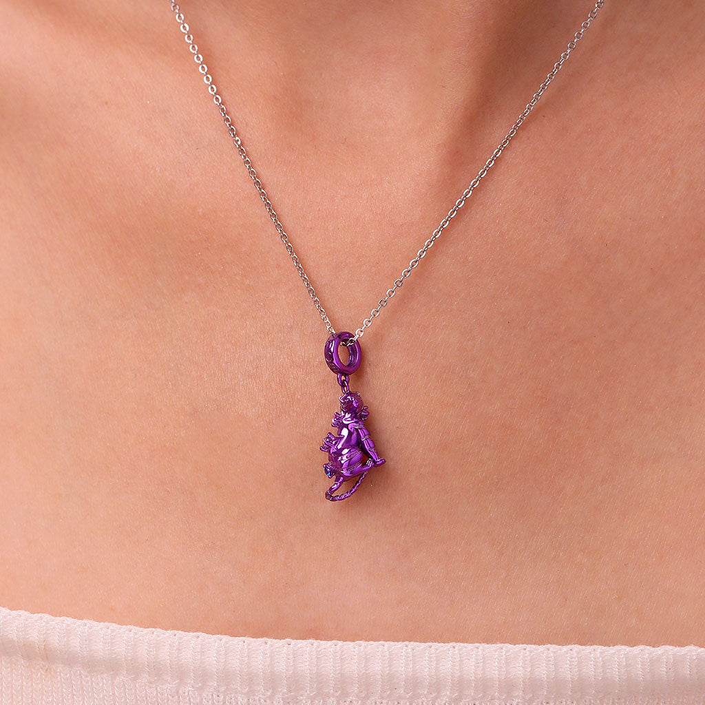 Gnoce Purple Candy Tiger Zodiac Pendant Dangle Charm_5