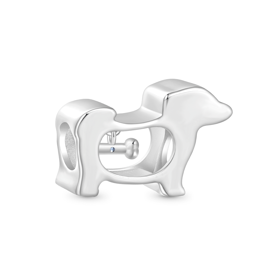 Gnoce Hollow Puppy Bone Birthstone Charm_3