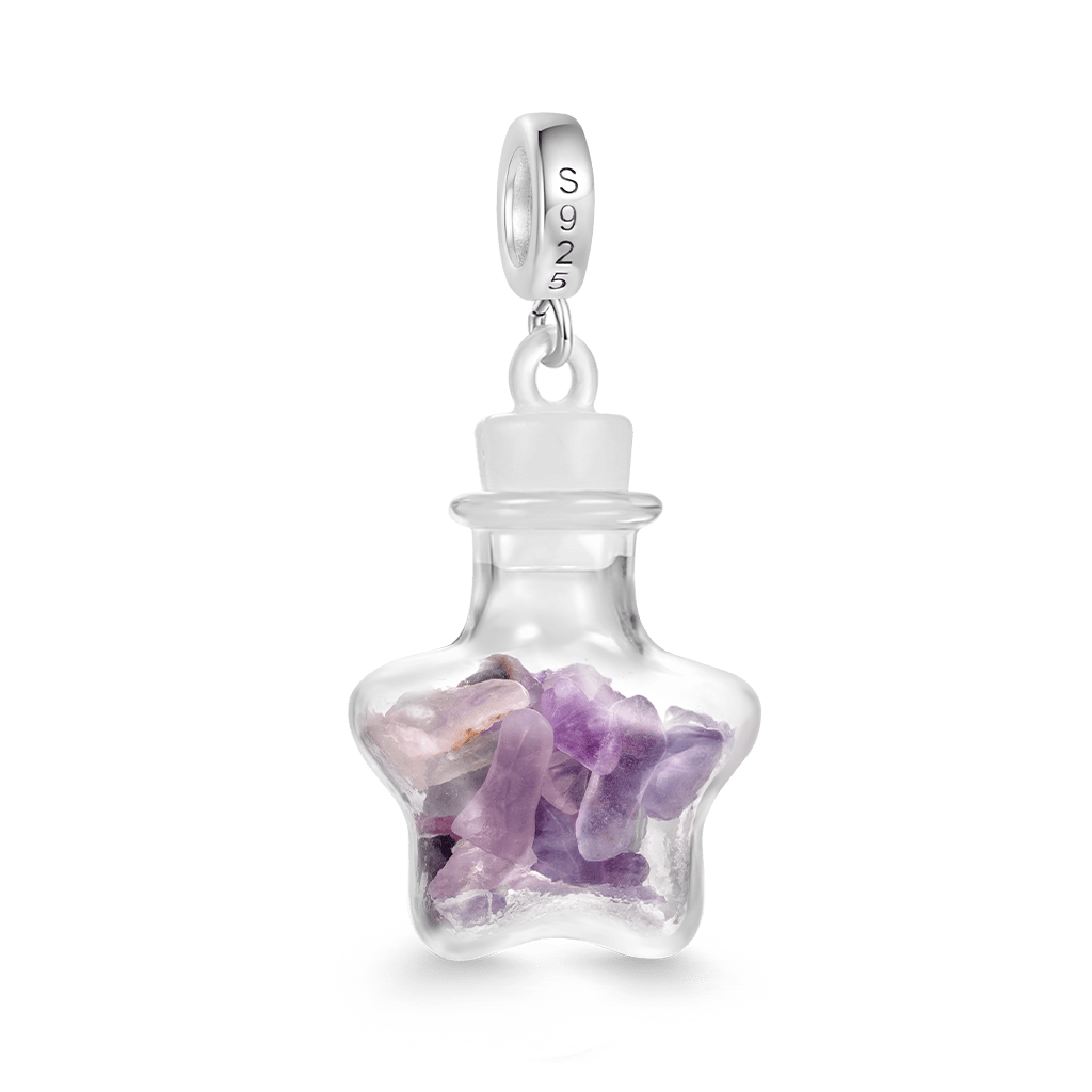 Gnoce Natural Multicolor Crystal Abstract Pendant Dangle Charm_2