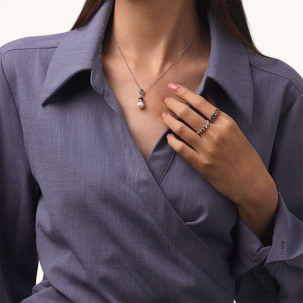 Gnoce Christmas Mr.Snowman Pendant Dangle Charm_5