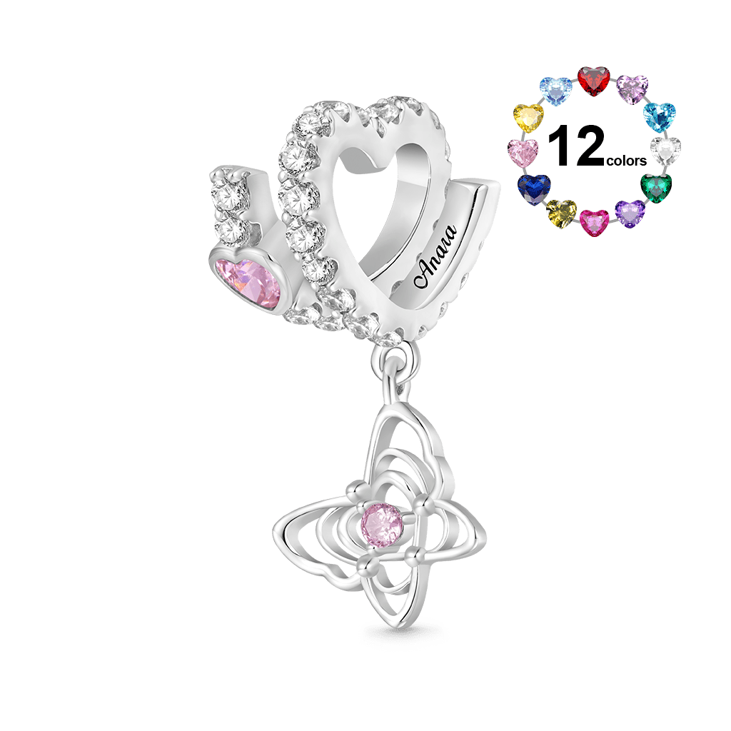 Gnoce Valentine's Day Butterfly Love Letter Personalized Charm_1