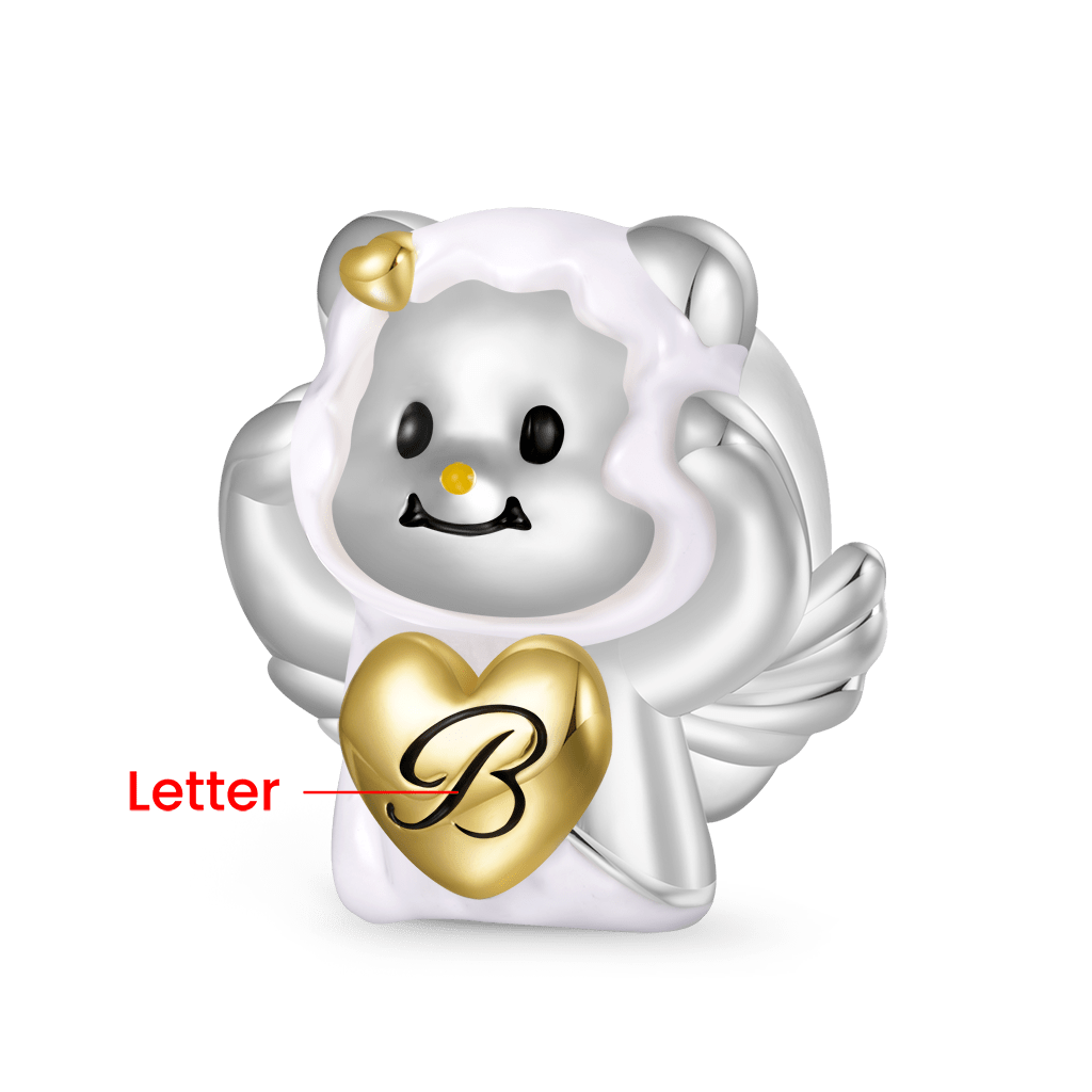 Gnoce Cute Butter Bear Engravable Heart Stopper Charm_2