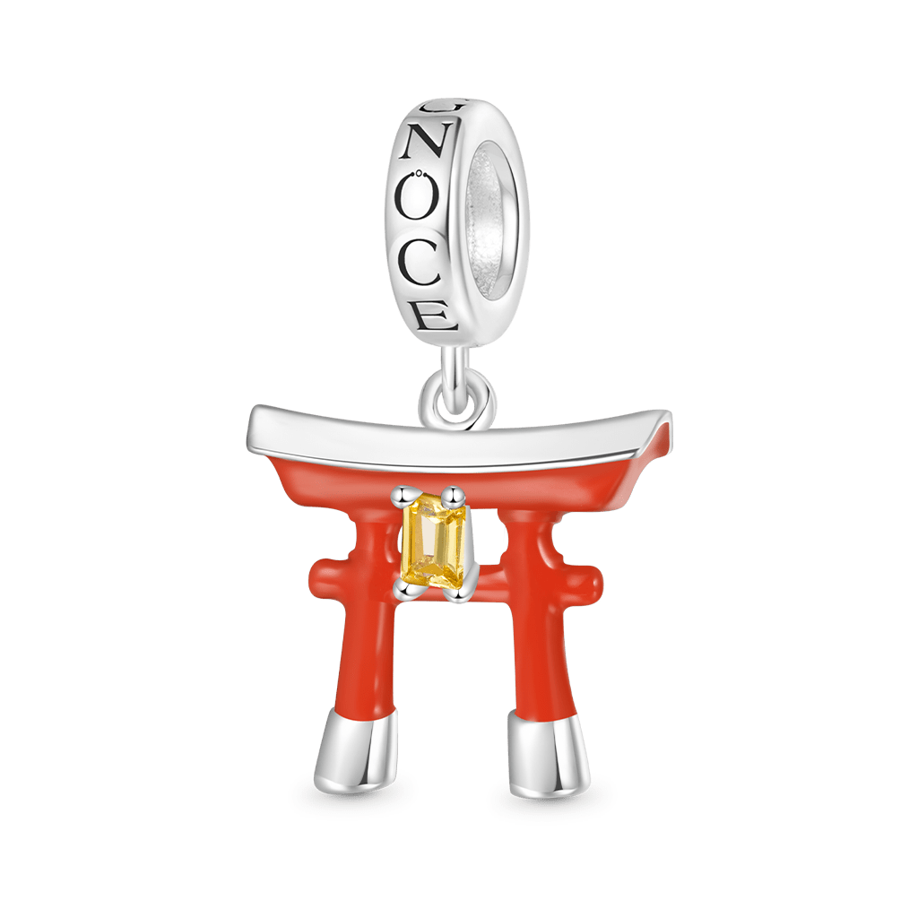 Gnoce Japanese Torii Gate Pendant Dangle Charm_1