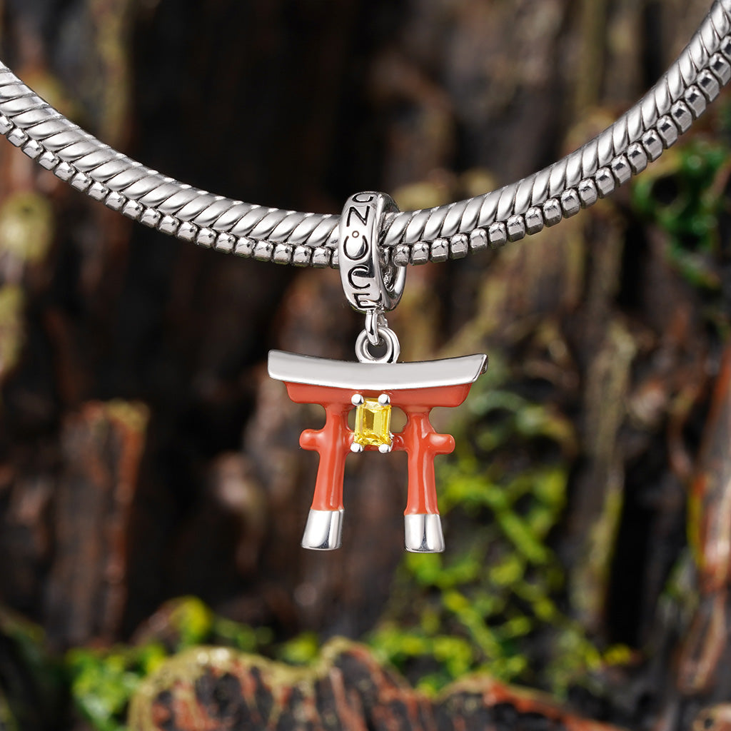 Gnoce Japanese Torii Gate Pendant Dangle Charm_3