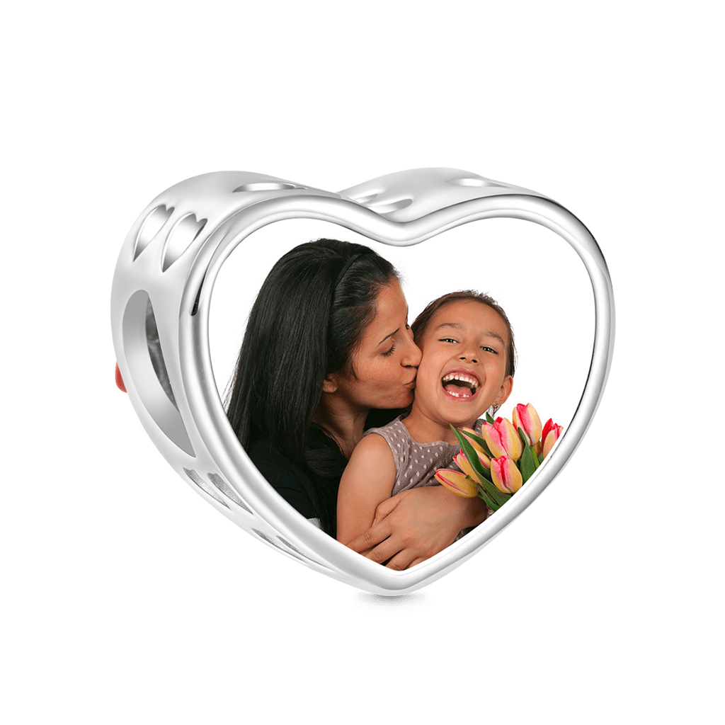 Gnoce Mother's Day Heart Glow-in-the-Dark Photo Charm_2
