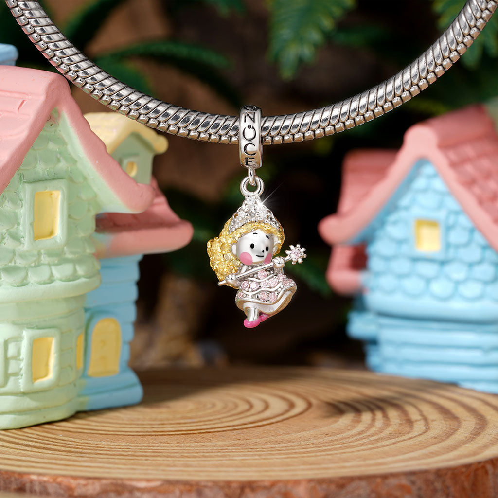 Gnoce Wicked Glinda Pave Diamond Pendant Dangle Charm_3