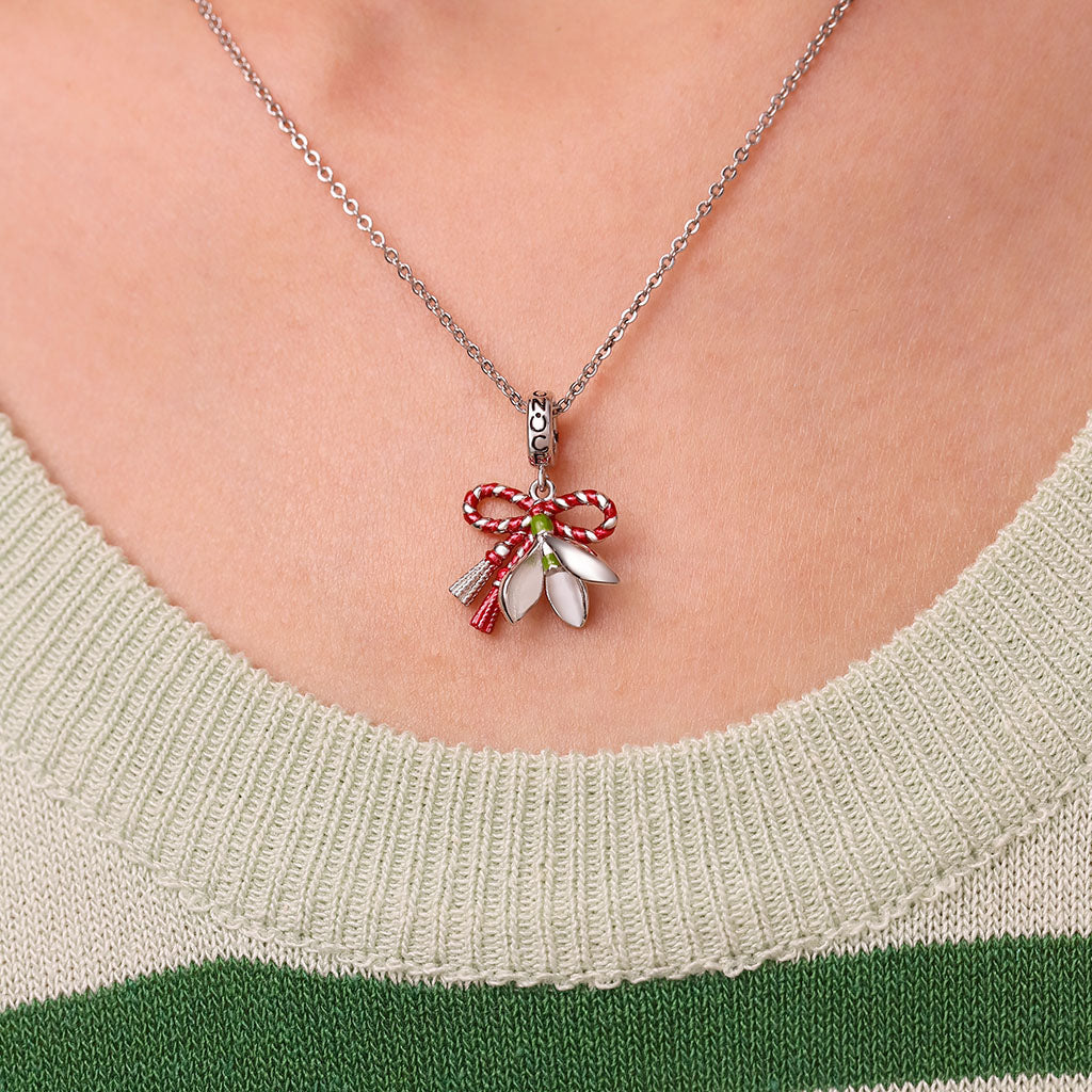 Gnoce March Martisor Flower Lucky Pendant Dangle Charm_5