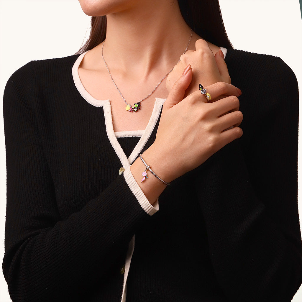 Gnoce Wicked Glinda's Shoe Pendant Dangle Charm_4