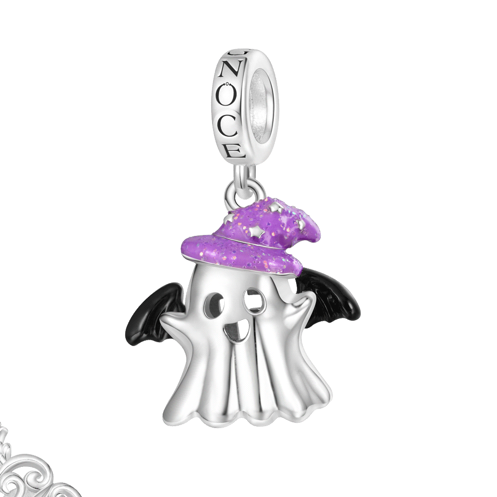 Gnoce Halloween Ghost Led Light-up Wireless Pendant Dangle Charm_1