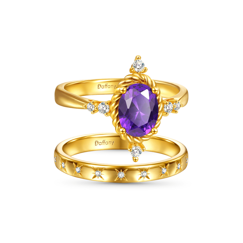 Gnoce Oval Cut Amethyst Ring Set_2
