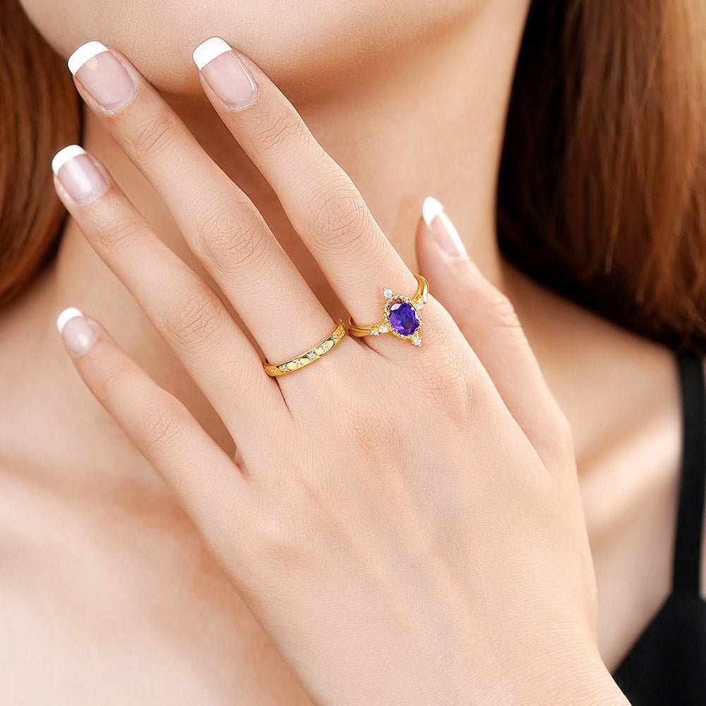 Gnoce Oval Cut Amethyst Ring Set_6