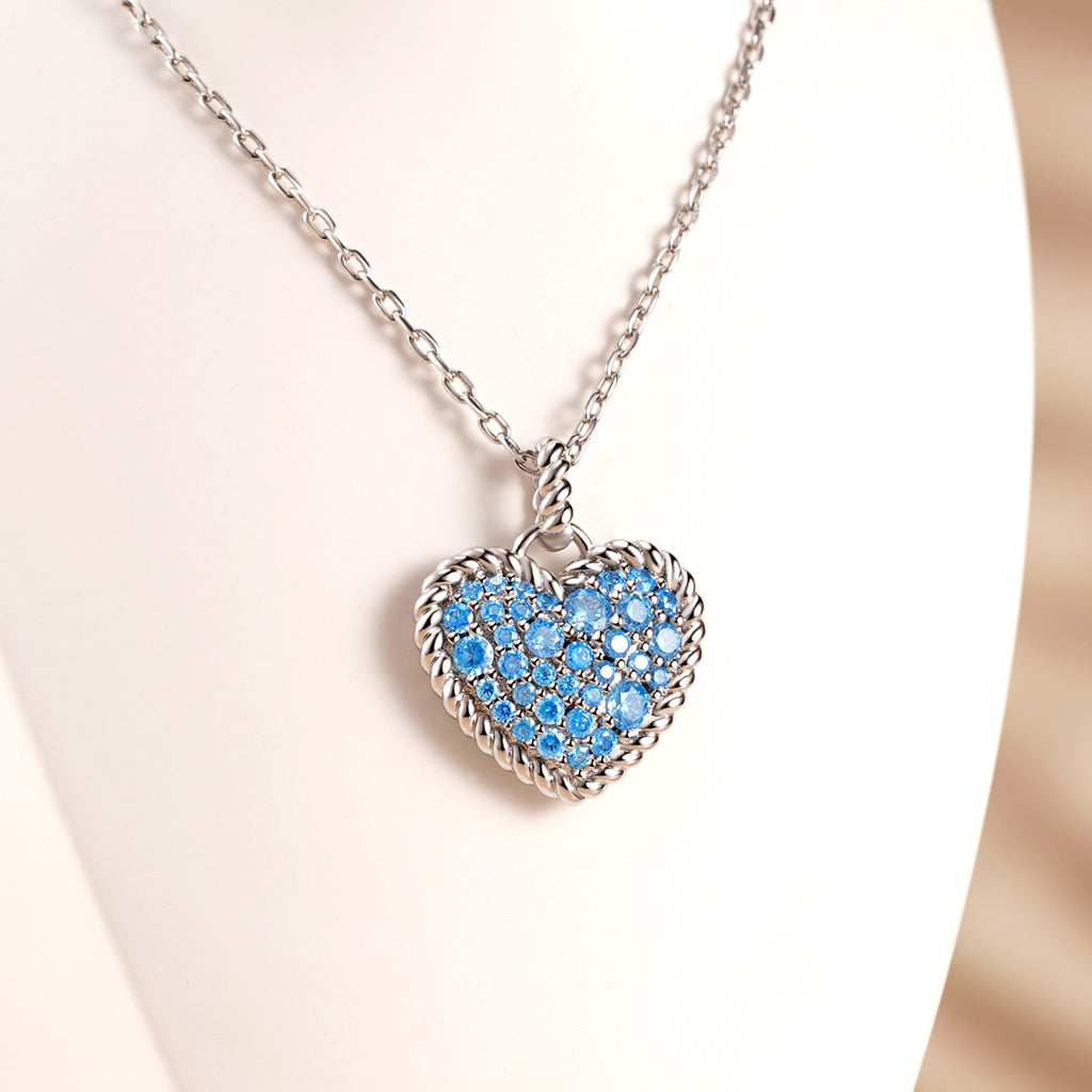 Gnoce Love Heart Twisted Rope Necklace_4