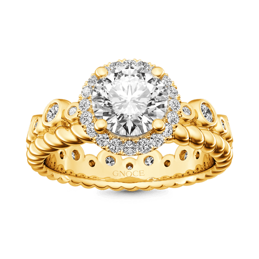Gnoce Round Cut Halo Crown Ring_1