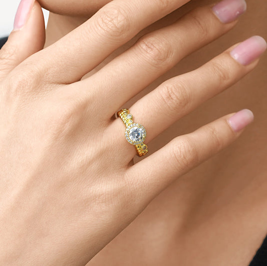 Gnoce Round Cut Halo Crown Ring_7