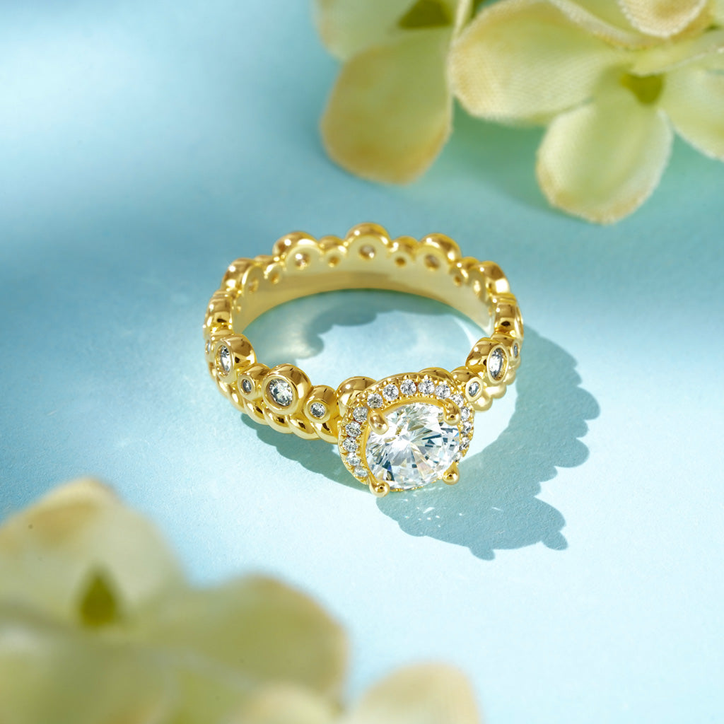 Gnoce Round Cut Halo Crown Ring_5