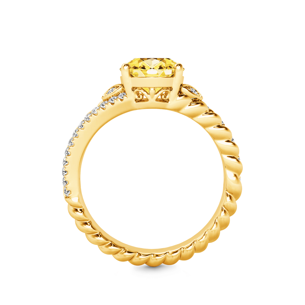Gnoce Yellow Oval-cut Vintage Split Shank Engagement Ring_2