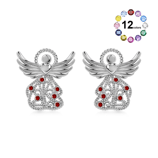 Gnoce Guardian Angel Birthstone Earrings_1
