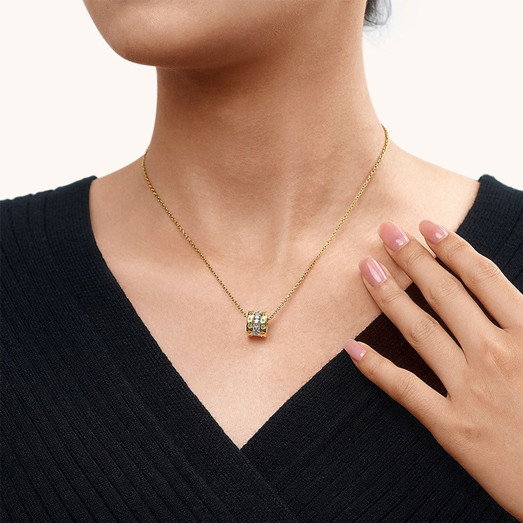 Gnoce Twinkle Stars Drum Necklace_4