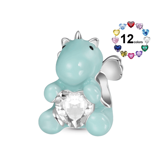 Gnoce Glow-in-the-Dark Unicorn Embraces Love Charm_1