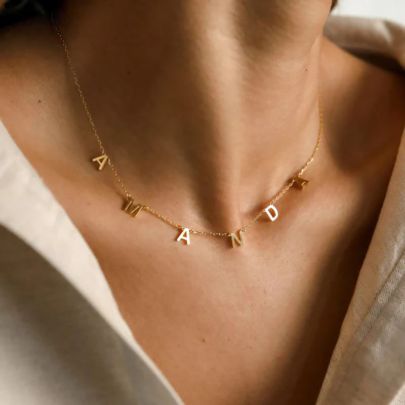 Gnoce MAMA Pave Letter Necklace_6