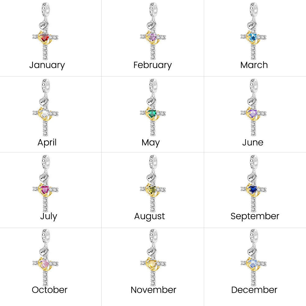 Gnoce Gold Crown of Thorns Nail Cross Pendant Dangle Charm_4