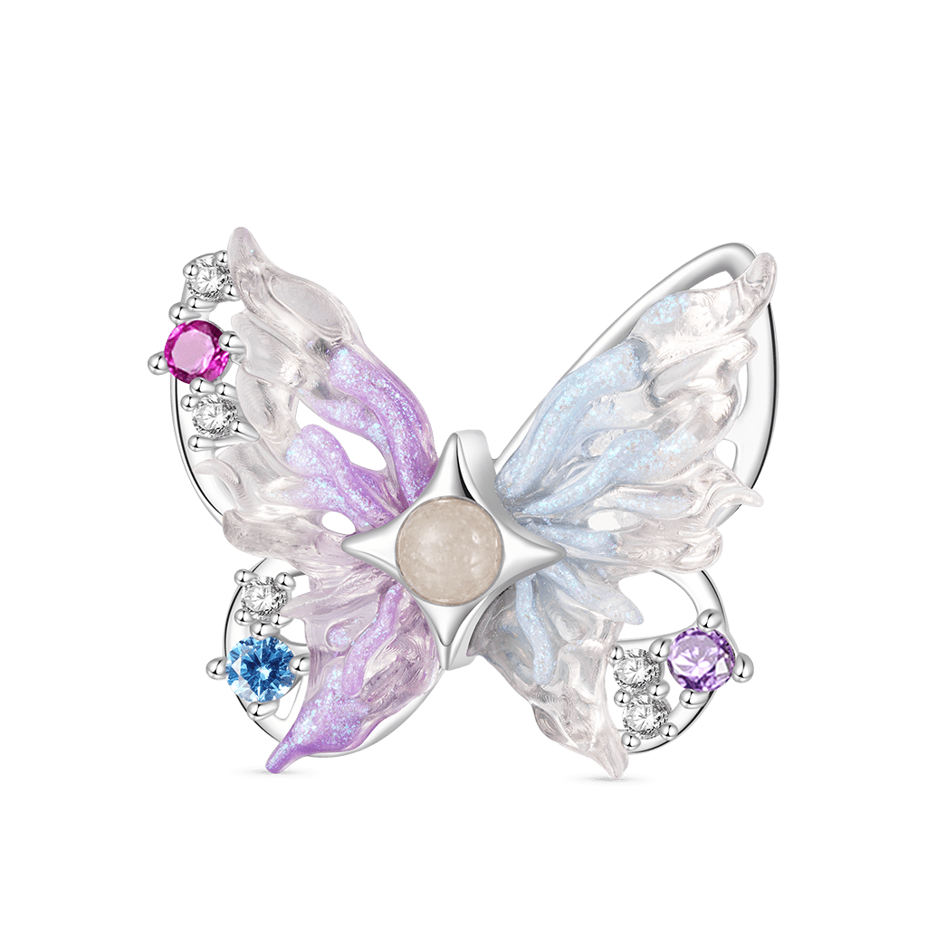 Gnoce Sparkling Colorful Butterfly Glow-in-the-Dark Stopper Charm_2