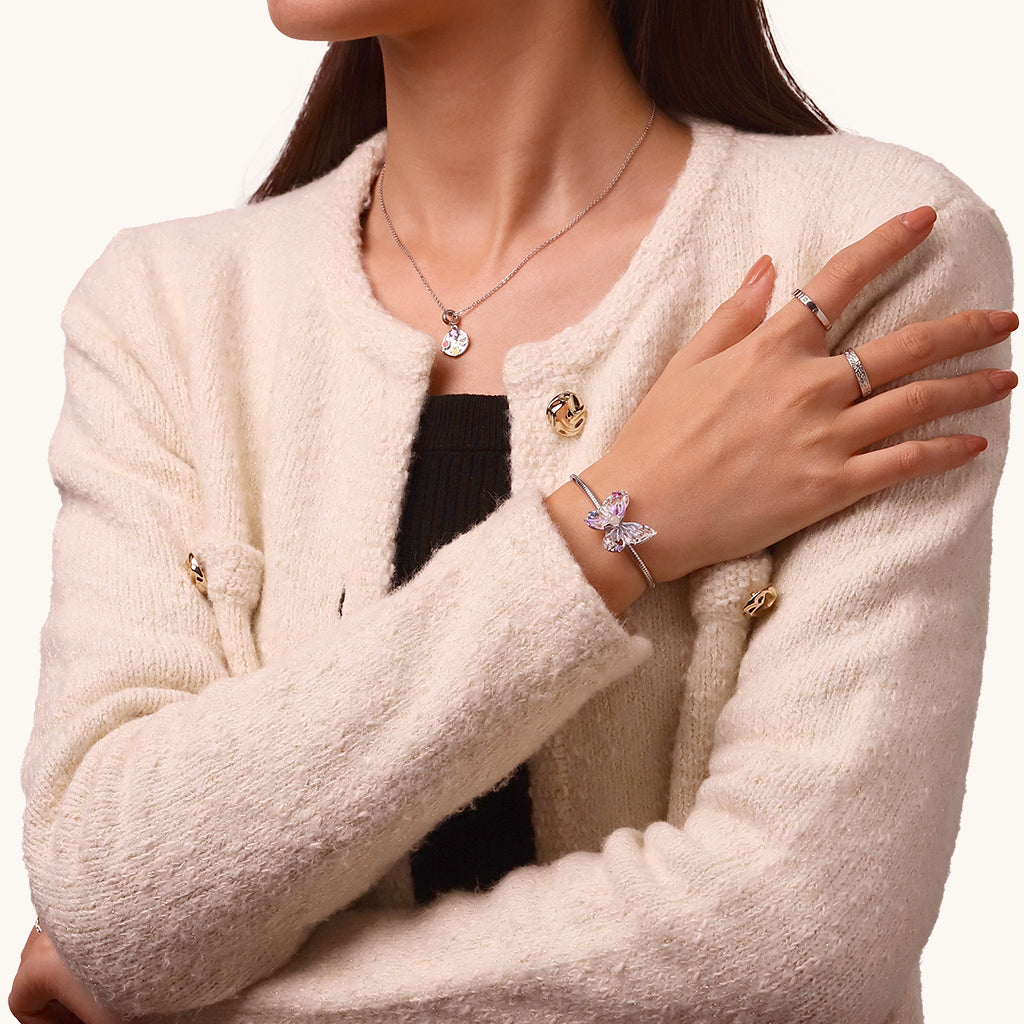 Gnoce Sparkling Colorful Butterfly Glow-in-the-Dark Stopper Charm_5