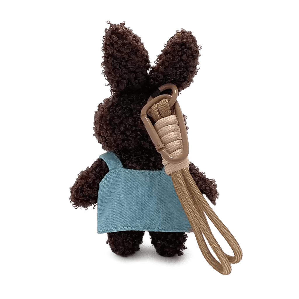 Gnoce Lamb Plush Brown Bunny Keychain Plush Pendant_3