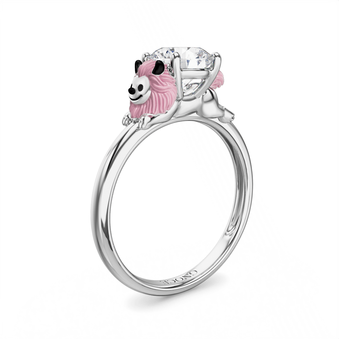 Gnoce Jinx Monster Embraces Moissanite Round Cut Ring_1