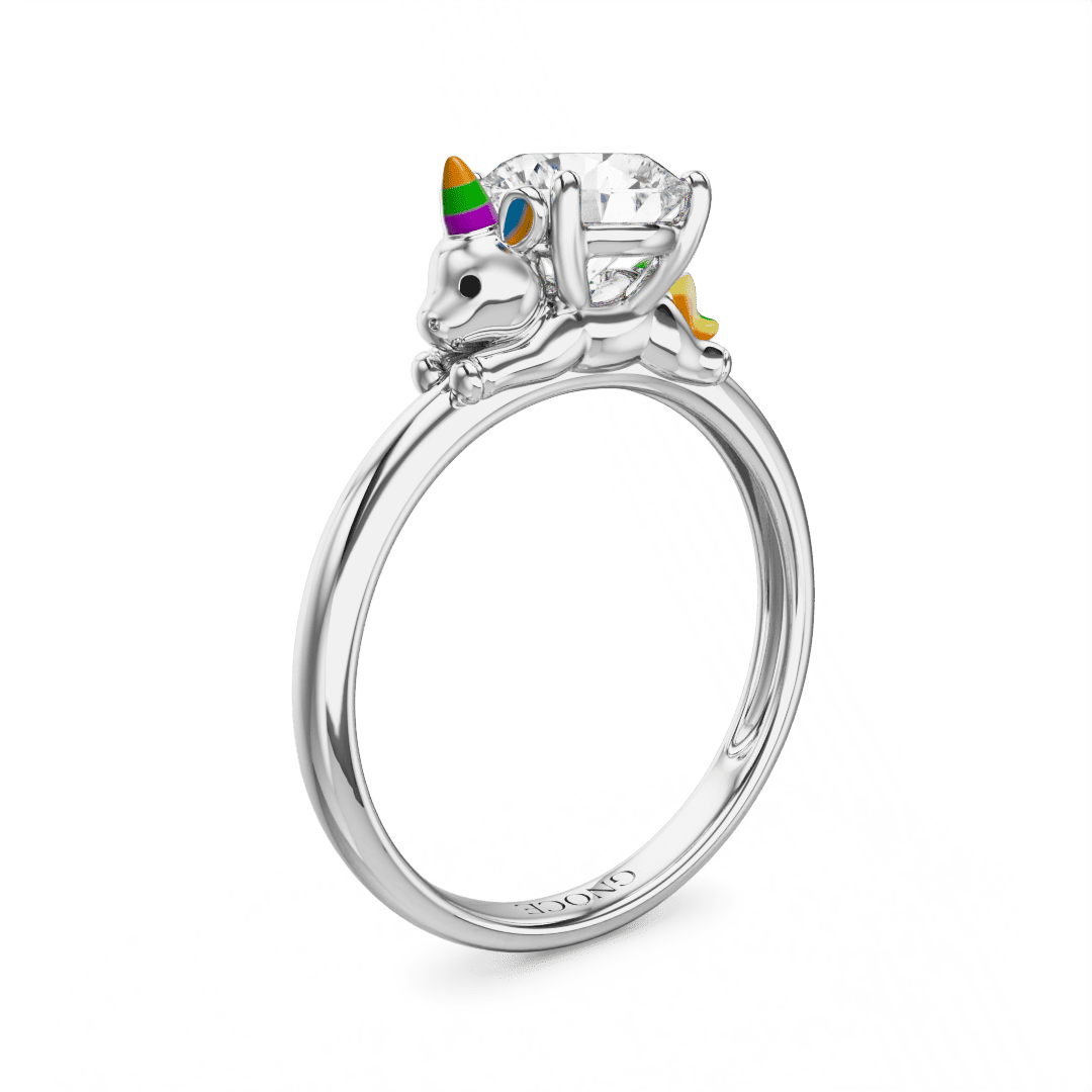Gnoce Dreamy Unicorn Embrace Moissanite Ring_1