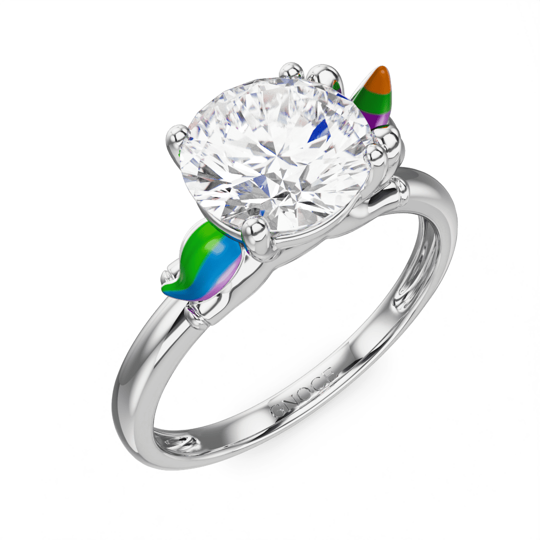 Gnoce Dreamy Unicorn Embrace Moissanite Ring_2
