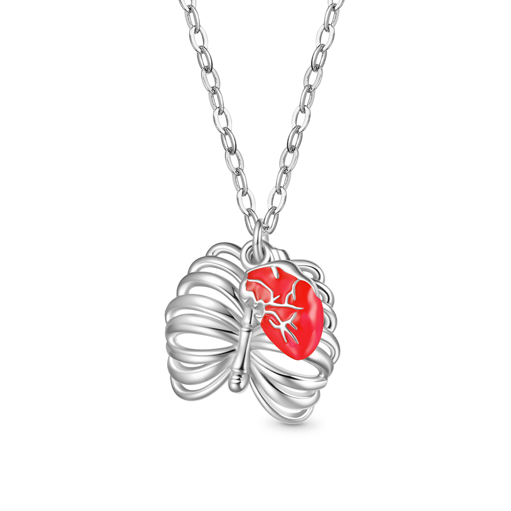 Gnoce Skull Heart Glow-in-the-Dark Necklace_2