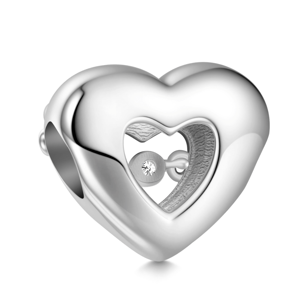 Gnoce Glow-in-the-Dark Beating Heart Personalized Birthstone Charm_6