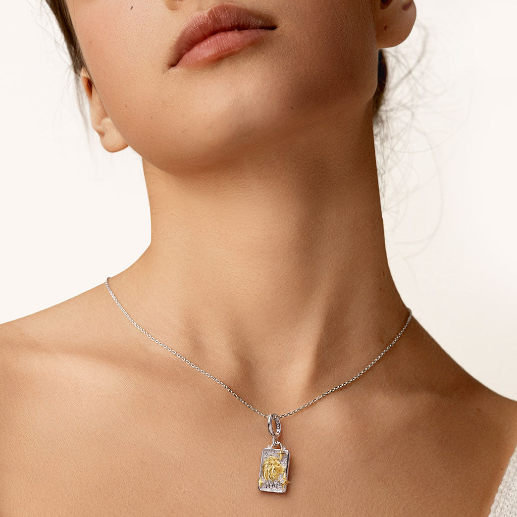 Gnoce Constellation Leo Pendant Dangle Charm_4