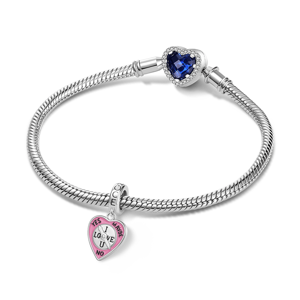 Gnoce Expressing Love Pointer Charm Platinum-plated Silver Blend_3
