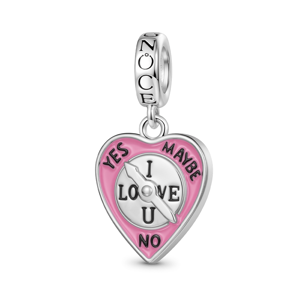 Gnoce Expressing Love Pointer Charm Platinum-plated Silver Blend_1