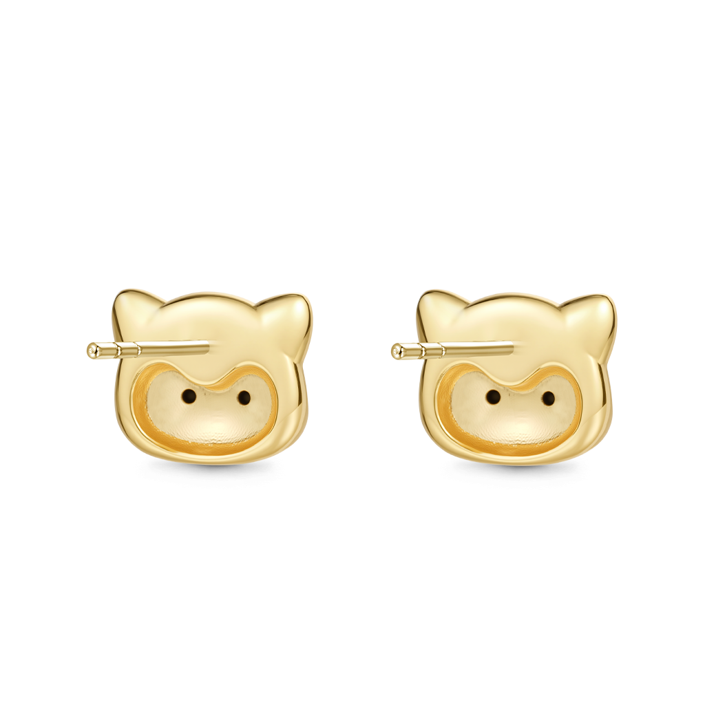 Gnoce Cat Stud Earrings_4