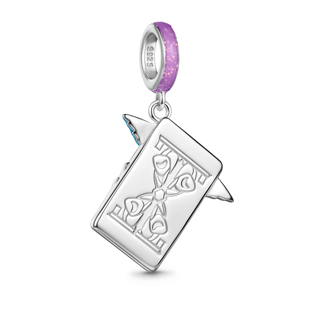 Gnoce Tarot Judgment Card Glow-in-the-Dark Charm Platinum-plated Silver Blend_6