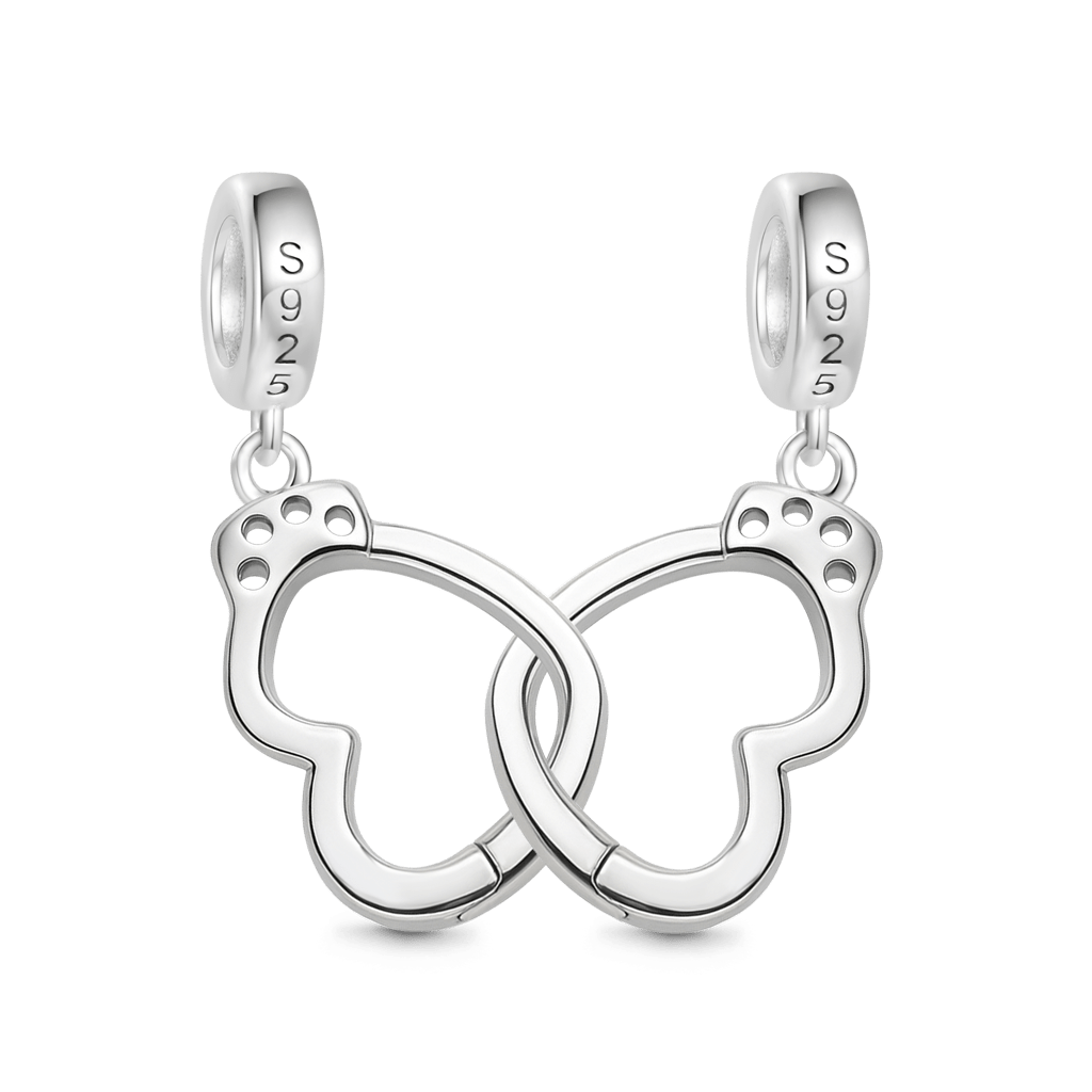 Gnoce Personalized Openable Lover's Handcuff Pendant Dangle Charm_6