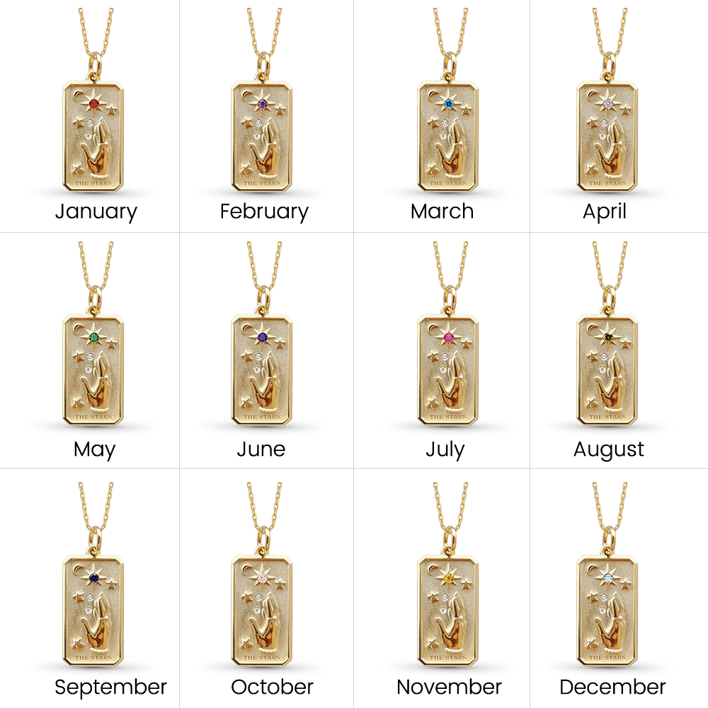 Gnoce The Sun Tarot Card Pendant Necklace_5