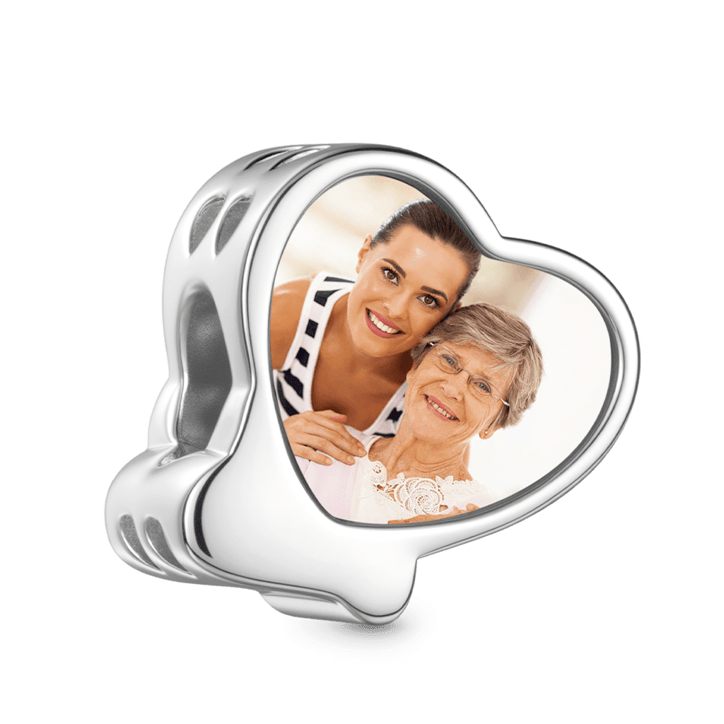 Gnoce Mom Heart Personalized Photo Charm_1