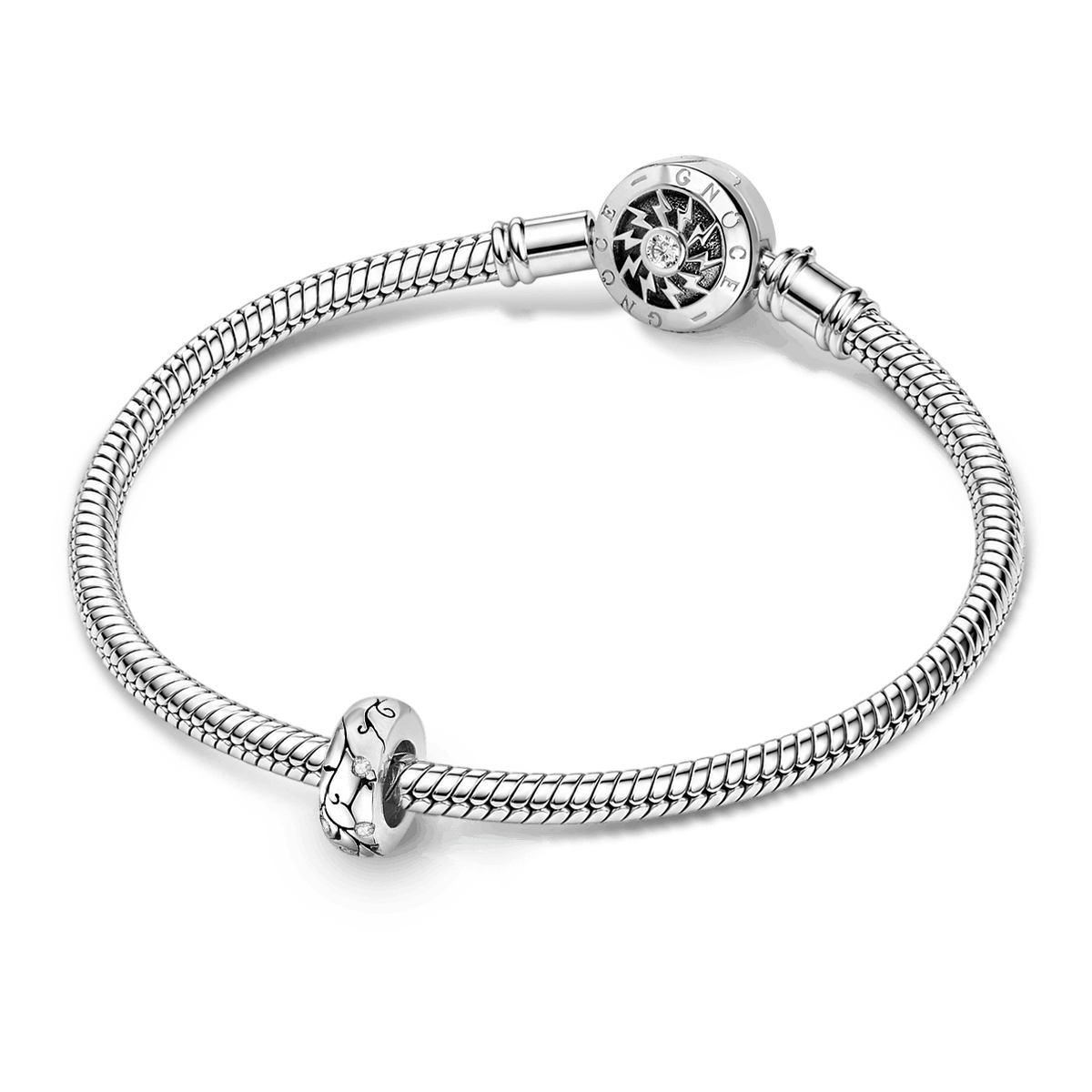 Vantage Pattern Stopper for Charm Bracelets 925 Sterling Silver_4