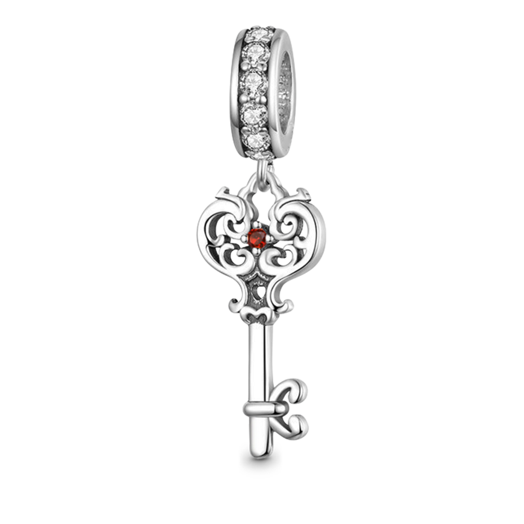 Gnoce Key Charm Platinum-plated Silver Blend_1