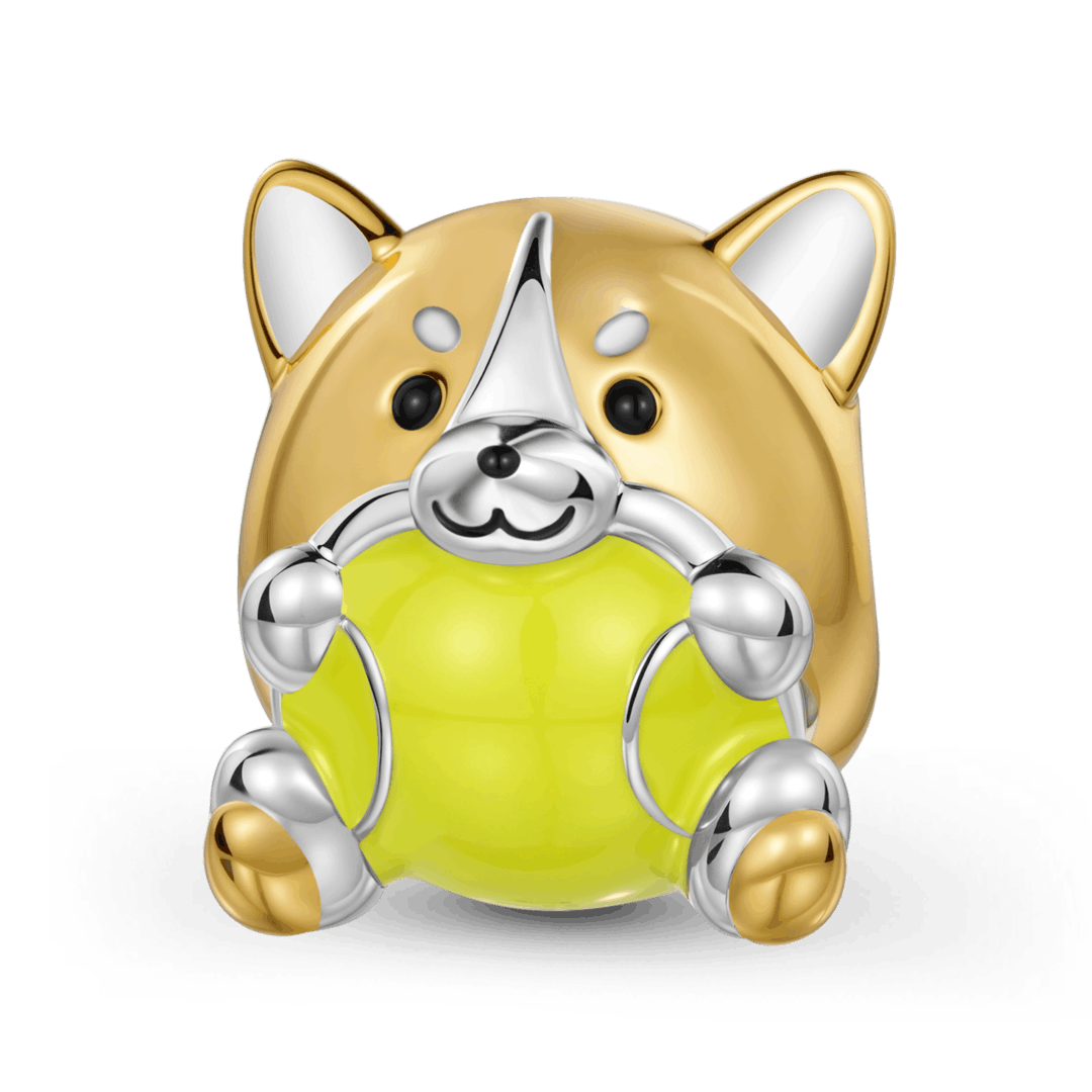 Gnoce Corgi Holding Ball Charm_1