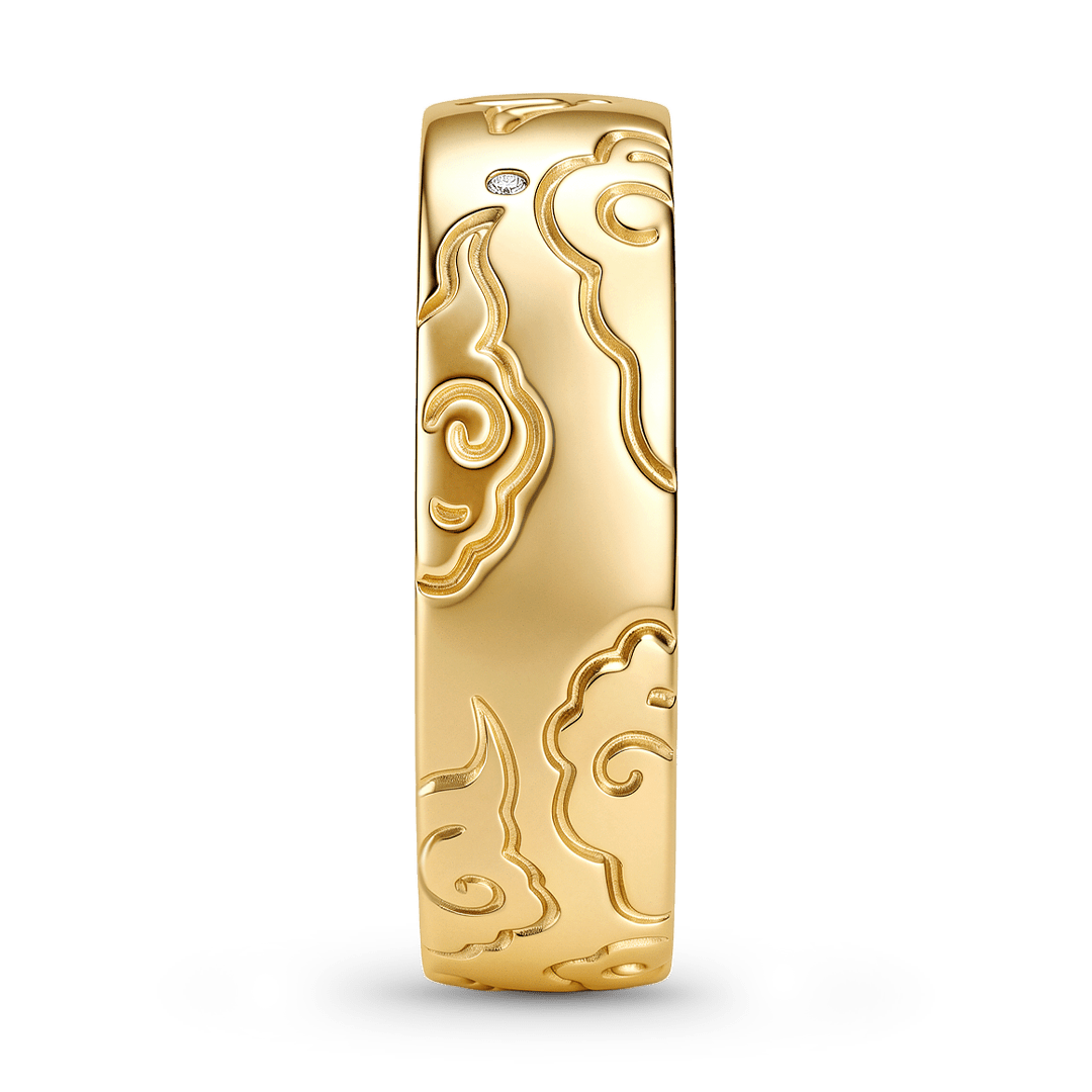 Gnoce Flying Bison Engraved Ring_5