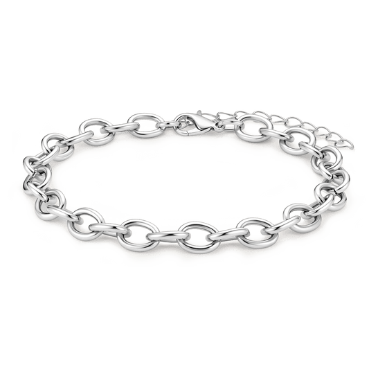 Gnoce Polished Oval Link Bracelet_1
